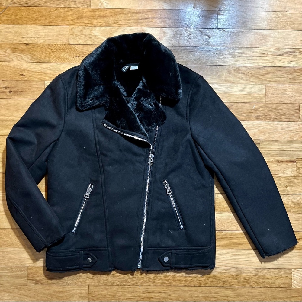 H&M women pilot jacket, Black, Size 4